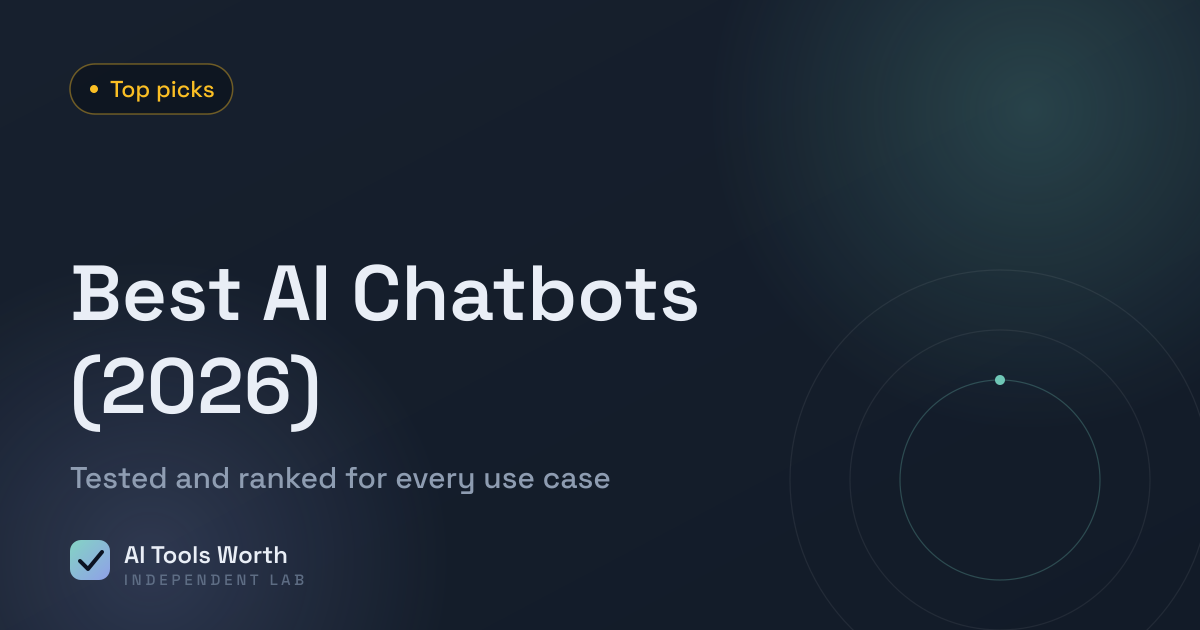 Best AI chatbots of 2026 compared and ranked by AI Tools Worth