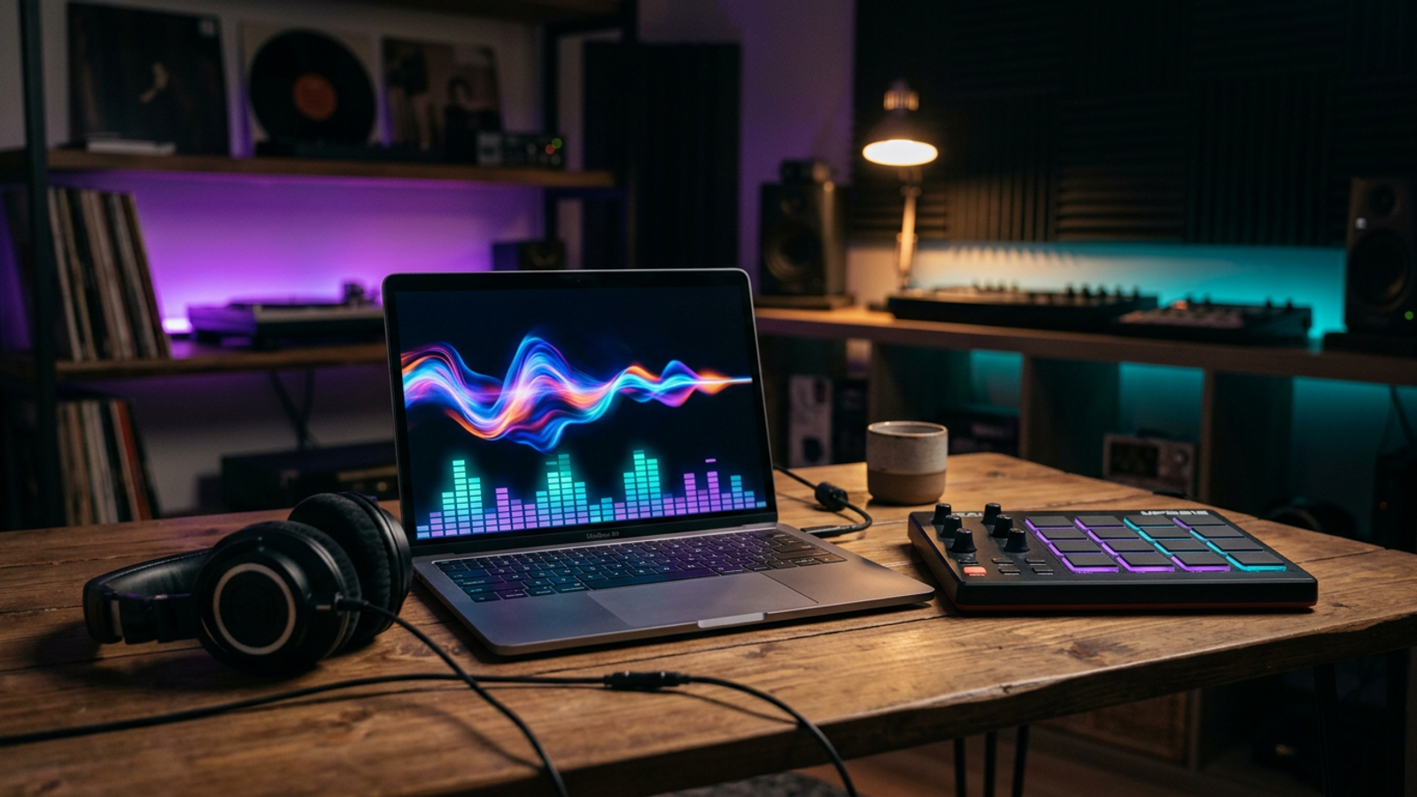 Best AI music generators 2026 - a music studio corner, tested by AI Tools Worth