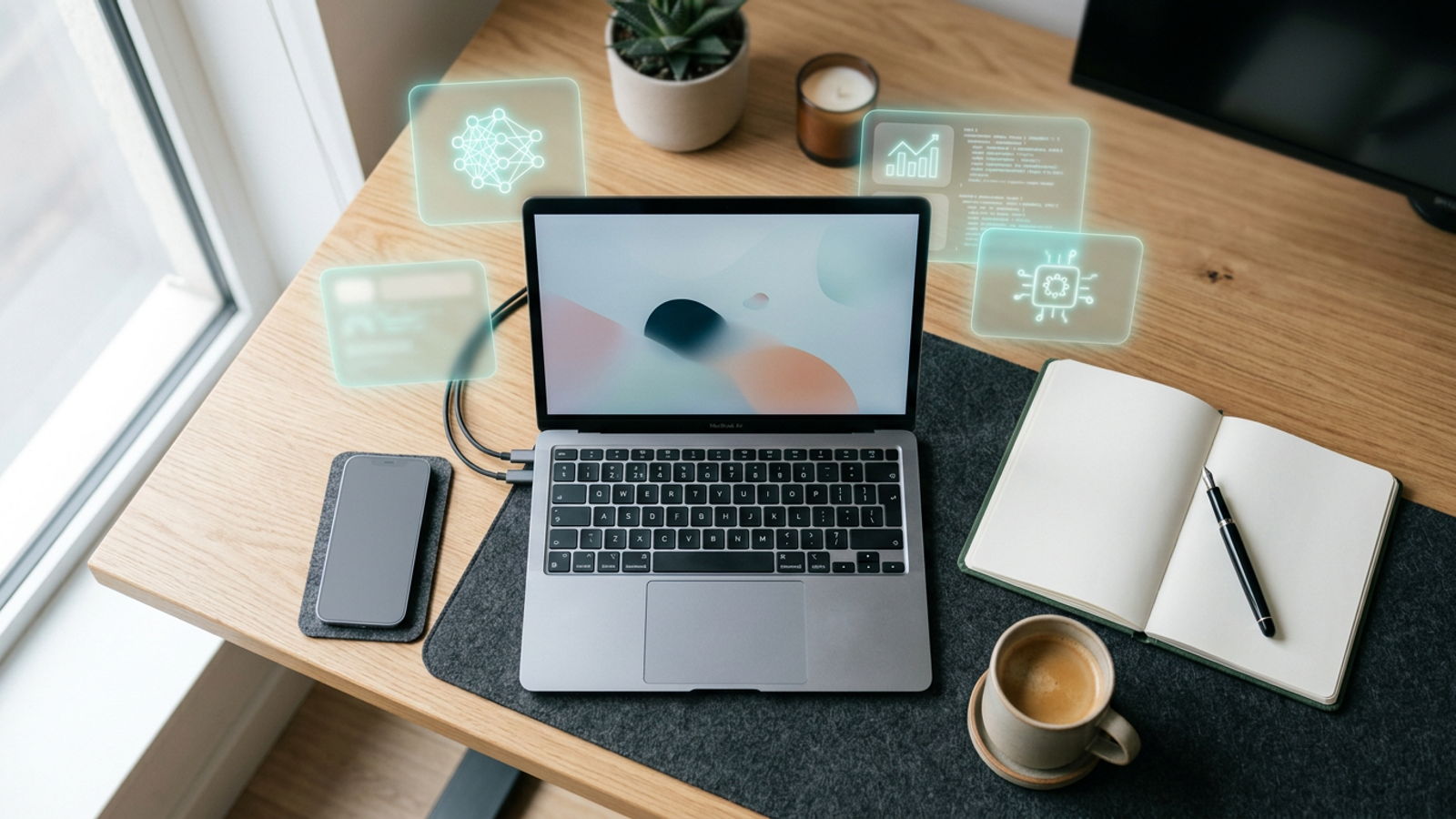 Best AI tools 2026 - an organized productive desk, tested by AI Tools Worth
