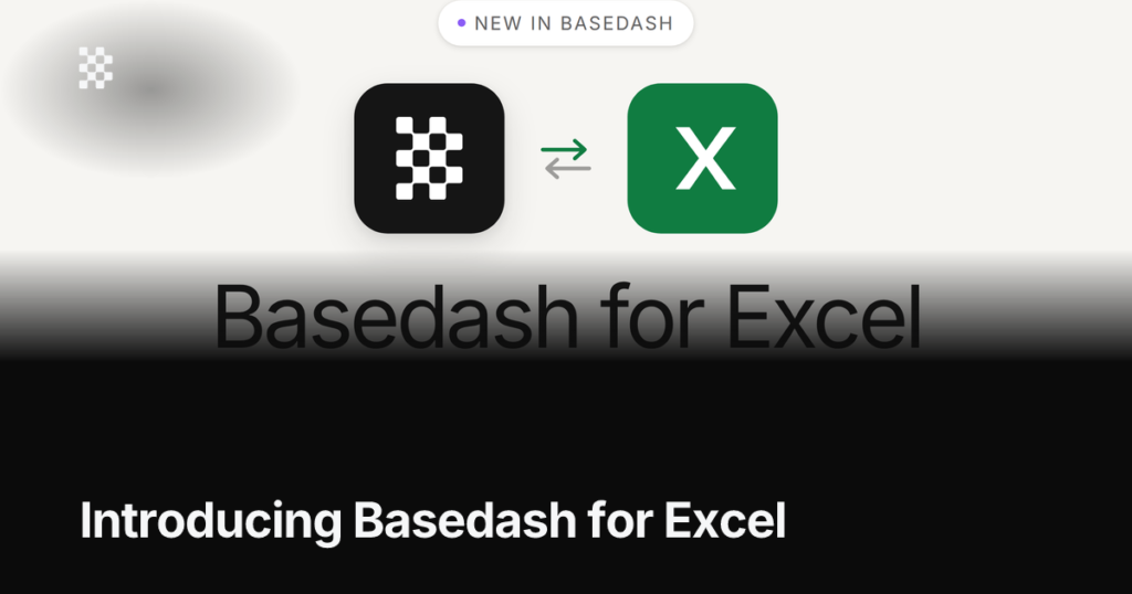 Basedash for Excel screenshot