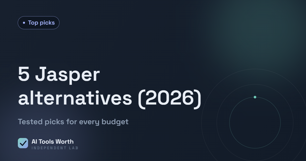 Best Jasper alternatives in 2026 by AI Tools Worth