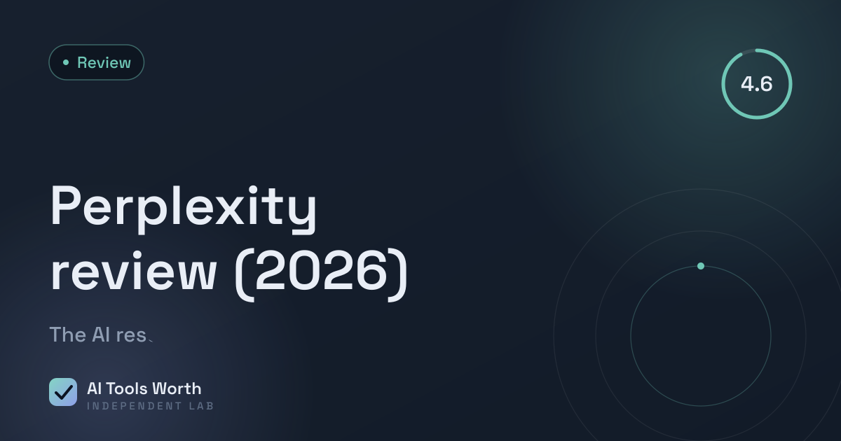 Perplexity AI answer engine reviewed and tested by AI Tools Worth