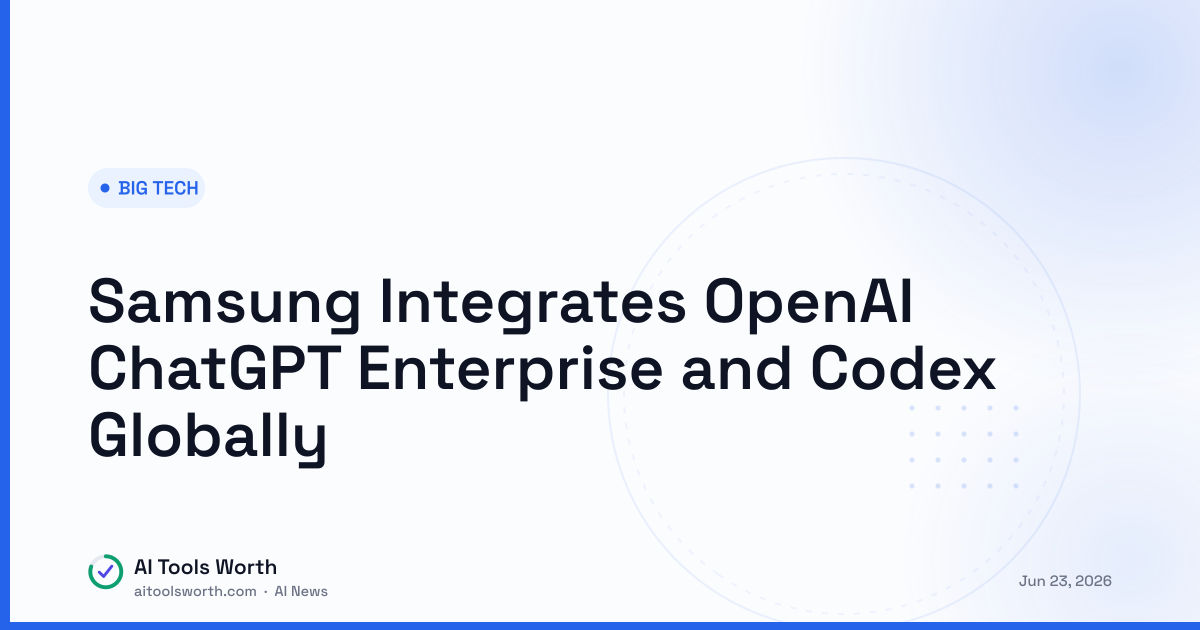Samsung Integrates OpenAI ChatGPT Enterprise and Codex Globally