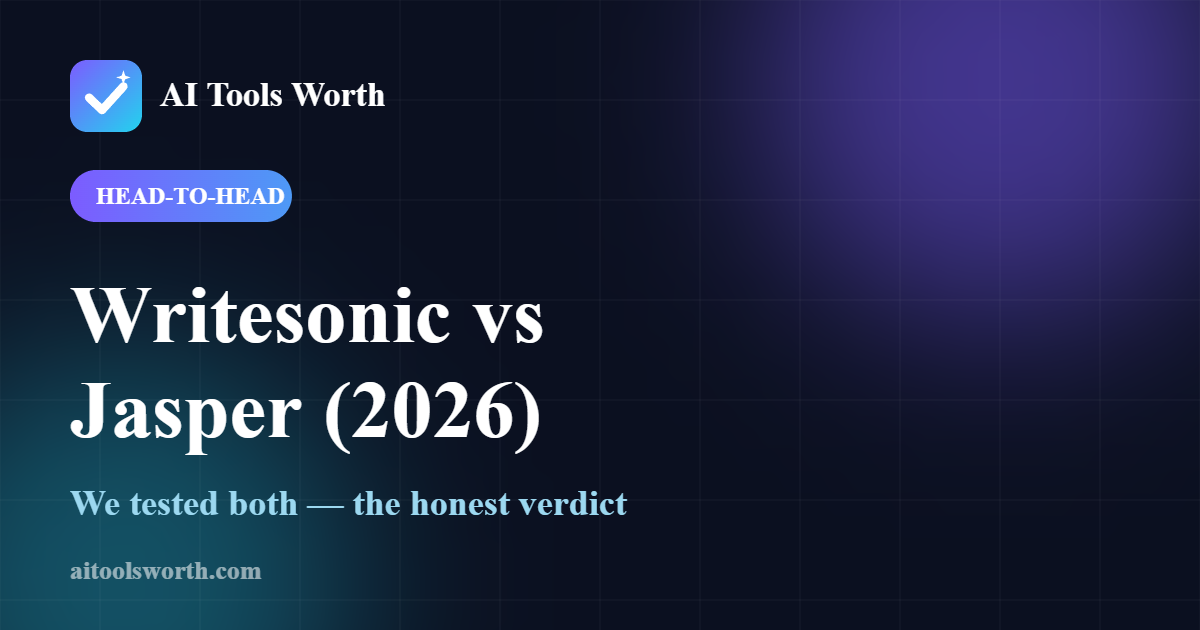 Writesonic vs Jasper 2026